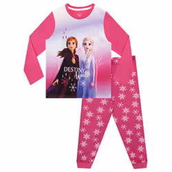 Disney Girls' Pajamas Frozen Pink 10
