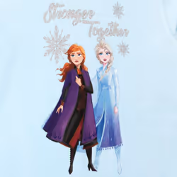 Disney Girls' Frozen Pinafore Dress and Top Size 3T Blue