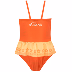 Disney Girls' Moana Swimsuit Orange Size 10