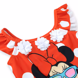 Disney Girls' Minnie Mouse Swimsuit Red Size 3T