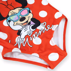 Disney Girls' Minnie Mouse Swimsuit Red Size 7
