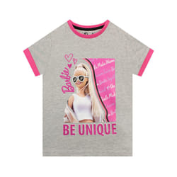 Barbie Shirts for Girls | Official Merch | Inspirational Girl Tshirt Grey 5