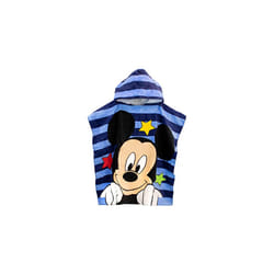 Boys Towel Poncho Mickey Mouse Blue One Size