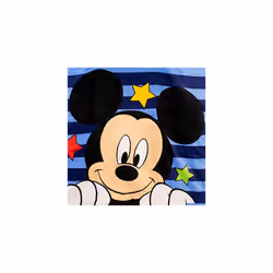 Boys Towel Poncho Mickey Mouse Blue One Size