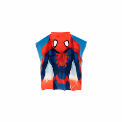 Boys Towel Poncho Spiderman Red One Size