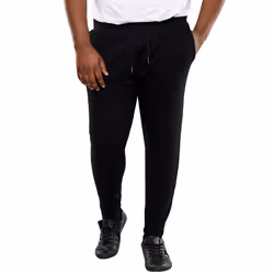 Duke Mens Big Tall King Size Brandon Cuffed Joggers Jogging Bottoms - Black - 6XL, Black