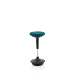 Dynamic KCUP1550 saddle chair Padded seat Teal Fabric Black 1 pc(s)