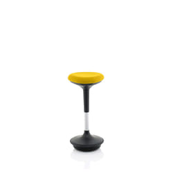 Dynamic KCUP1552 saddle chair Padded seat Yellow Fabric Black 1 pc(s)