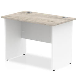 Dynamic Impulse Straight Office Desk W1000 x D600 x H730mm Panel End L