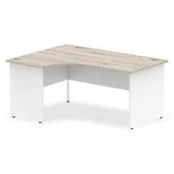 Dynamic Impulse Left Crescent Office Desk W1600 x D1200 x H730mm Cable