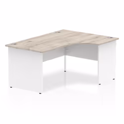 Dynamic Impulse Right Crescent Office Desk W1600 x D1200 x H730mm Cabl