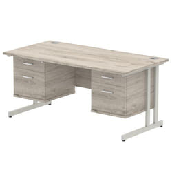 Dynamic Impulse W1600 x D800 x H730mm Straight Office Desk Cantilever