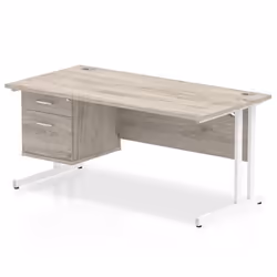 Dynamic Impulse W1600 x D800 x H730mm Straight Office Desk Cantilever