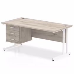 Dynamic Impulse W1600 x D800 x H730mm Straight Office Desk Cantilever
