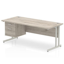 Dynamic Impulse W1800 x D800 x H730mm Straight Office Desk Cantilever