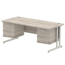 Dynamic Impulse W1800 x D800 x H730mm Straight Office Desk Cantilever