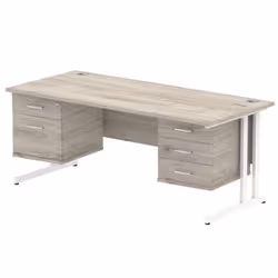 Dynamic Impulse W1800 x D800 x H730mm Straight Office Desk Cantilever