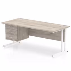Dynamic Impulse W1800 x D800 x H730mm Straight Office Desk Cantilever