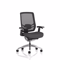 Dynamic Ergo Click Chair Black Fabric Seat Black Mesh Back OP000250 DD