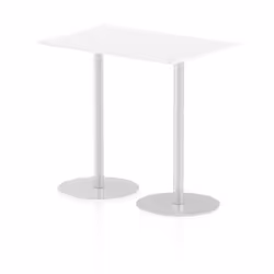 Dynamic Italia Rectangular Poseur Table, Home office, Office, Straight, Rectangular shape, White, Melamine Faced Chipboard (M ...