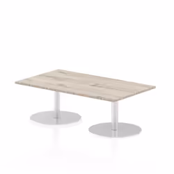 Dynamic Italia Rectangular Poseur Table, Home office, Office, Straight, Rectangular shape, Grey, Melamine Faced Chipboard (MF ...