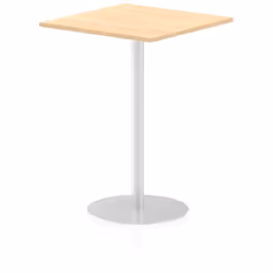 Dynamic Italia Square Poseur Table, Home office, Office, Straight, Square shape, Maple colour, Melamine Faced Chipboard (MFC) ...