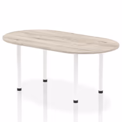 Dynamic Impulse W1800 x D1000 x H740mm Boardroom Table Post Leg Grey O
