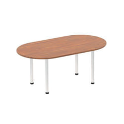 Dynamic Impulse W1800 x D1000 x H740mm Boardroom Table Post Leg Walnut