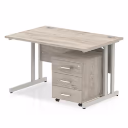 Dynamic Impulse Cantilever Straight Office Desk W1200 x D800 x H730mm