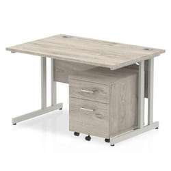 Dynamic Impulse Cantilever Straight Office Desk W1200 x D800 x H730mm