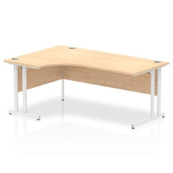 Dynamic Impulse Contract Left Hand Crescent Cantilever Desk W1800 x D1