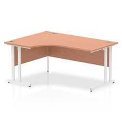 Dynamic Impulse Contract Left Hand Crescent Radial Cantilever Desk W16