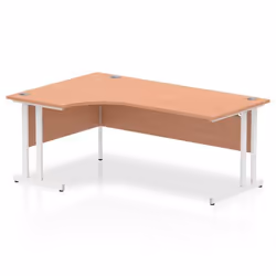 Dynamic Impulse Contract Left Hand Crescent Cantilever Desk W1800 x D1