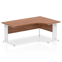 Dynamic Impulse Contract Left Hand Crescent Cable Managed Leg Desk W18