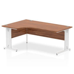 Dynamic Impulse Contract Right Hand Crescent Cable Managed Leg Desk W1