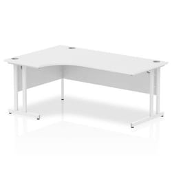 Dynamic Impulse Contract Left Hand Crescent Cantilever Desk W1800 x D1