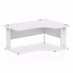 Dynamic Impulse Contract Right Hand Crescent Cable Managed Leg Desk W1