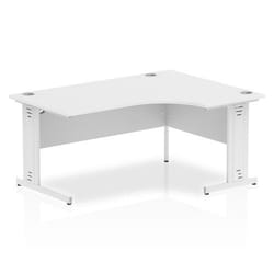 Dynamic Impulse Contract Right Hand Crescent Cable Managed Leg Desk W1