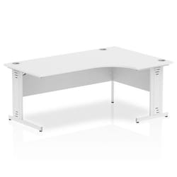 Dynamic Impulse Contract Right Hand Crescent Cable Managed Leg Desk W1