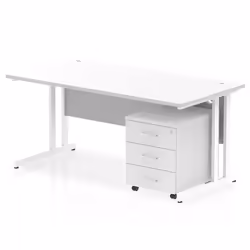 Dynamic Impulse Cantilever Straight Office Desk W1600 x D800 x H730mm