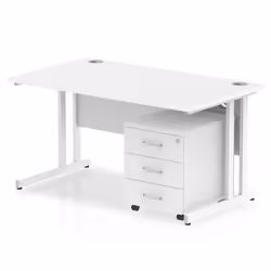 Dynamic Impulse Cantilever Straight Office Desk W1400 x D800 x H730mm