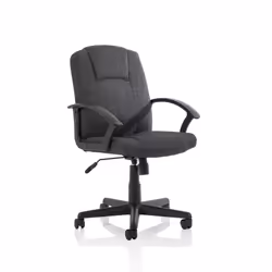 Panelled support upholstery give this budget executive chair with built-in tilting action comfort as well as classic styling. ...