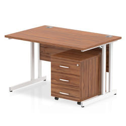 Dynamic Impulse Cantilever Straight Office Desk W1200 x D800 x H730mm