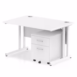 Dynamic Impulse Cantilever Straight Office Desk W1200 x D800 x H730mm