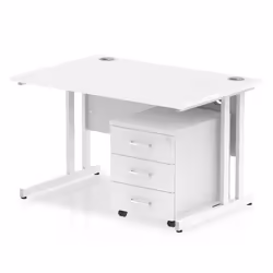 Dynamic Impulse Cantilever Straight Office Desk W1200 x D800 x H730mm