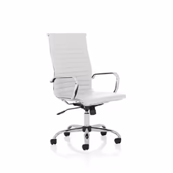 Dynamic Nola High Back White Soft Bonded Leather Executive Office Chai
