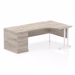 Dynamic Impulse W1600 x D1200 x H730mm Right Hand Crescent Desk Cantil