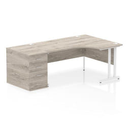 Dynamic Impulse W1600 x D1200 x H730mm Right Hand Crescent Desk Cantil