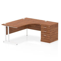 Dynamic Impulse W1600 x D1200 x H730mm Right Hand Crescent Desk Cantil