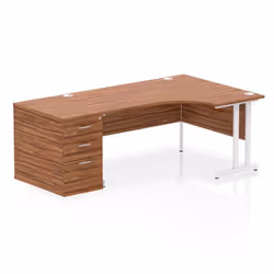 Dynamic Impulse W1600 x D1200 x H730mm Right Hand Crescent Desk Cantil